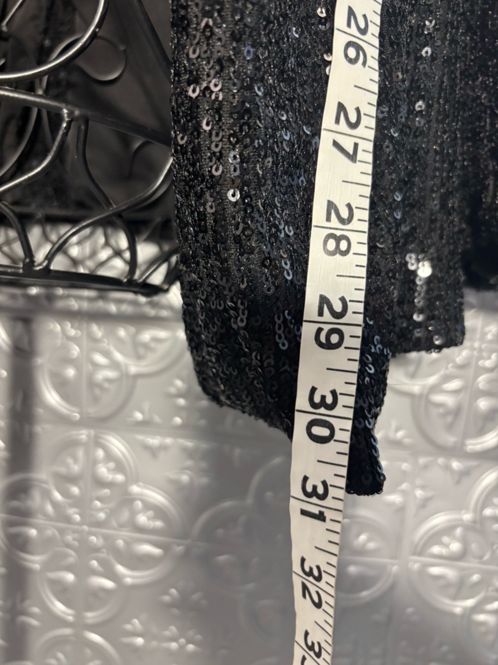 Nine West plus size sequin blazer jacket whimsical mob wife maximalism witchy - Picture 5 of 7